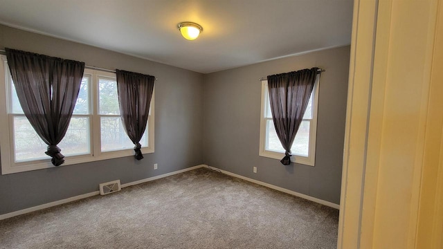 view of carpeted empty room