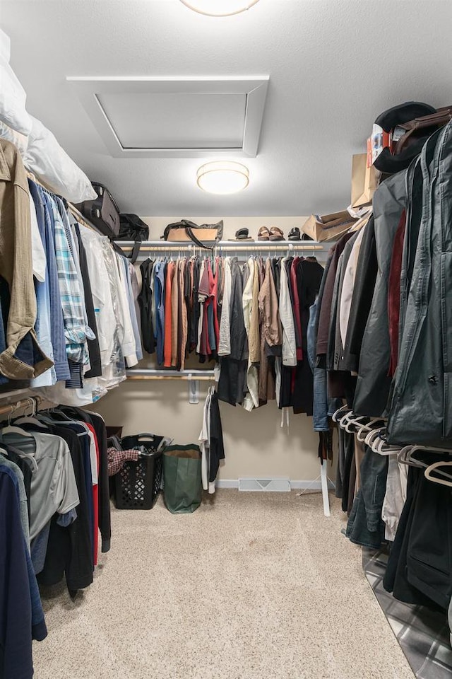 9907 White Fox Ln, Middleton, WI 53562 - spacious closet featuring attic access