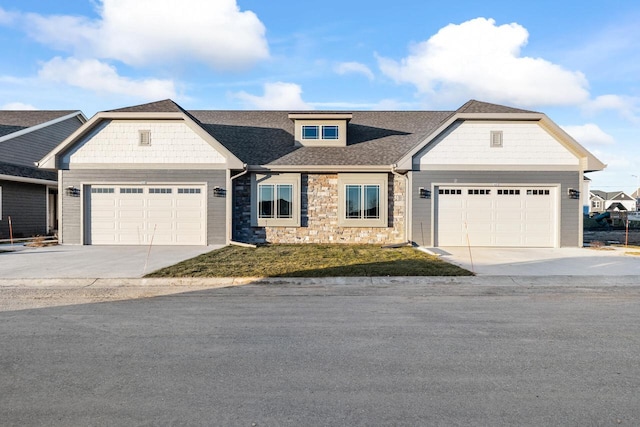 craftsman-style home featuring a garage