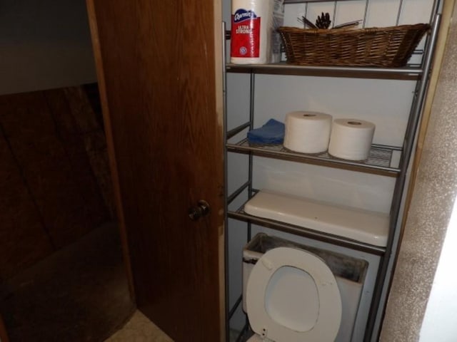 interior space with toilet