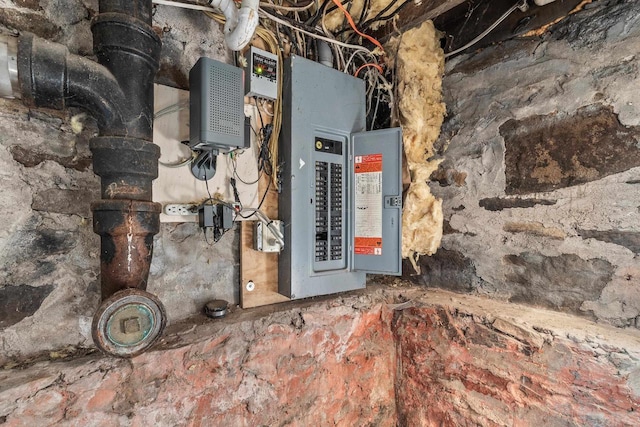 utility room featuring electric panel