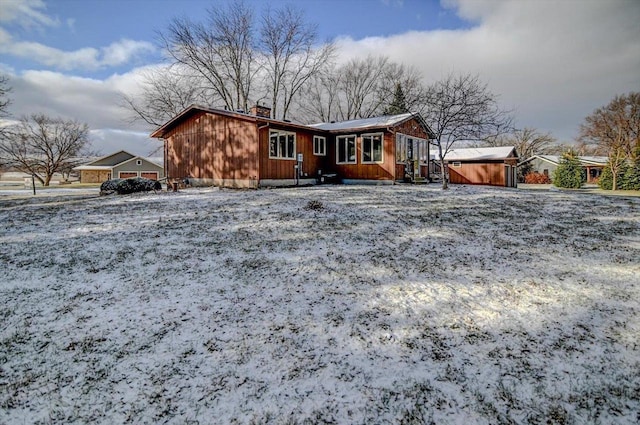 view of ranch-style home