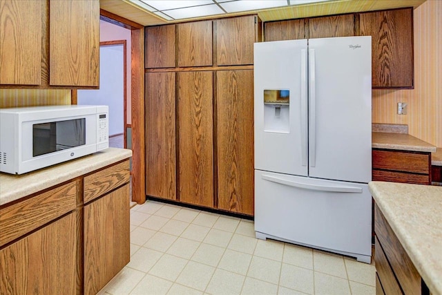 kitchen with white appliances