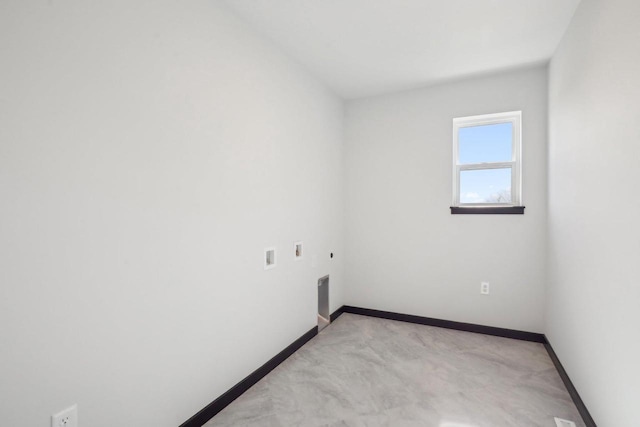 empty room with light colored carpet and baseboards