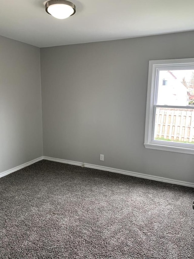 unfurnished room featuring carpet flooring