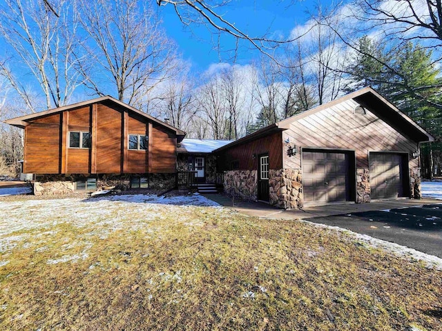 view of home's exterior featuring a garage