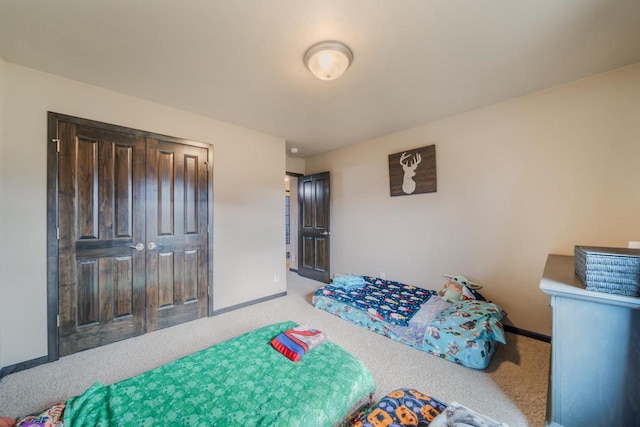 bedroom featuring carpet floors