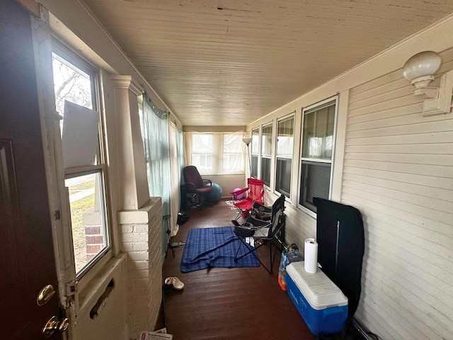 view of sunroom / solarium