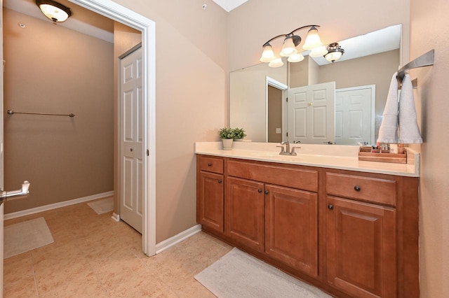 bathroom featuring vanity