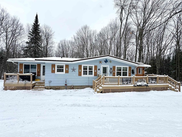 view of front of home