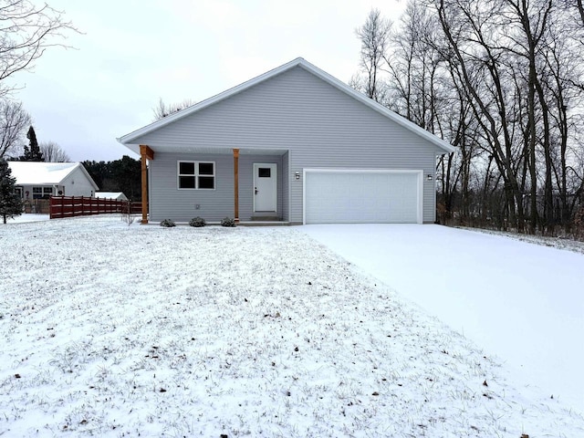 view of front of house featuring a garage