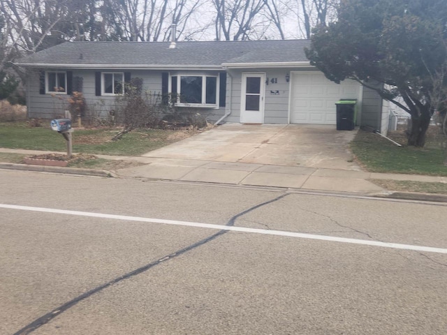 ranch-style house with a garage