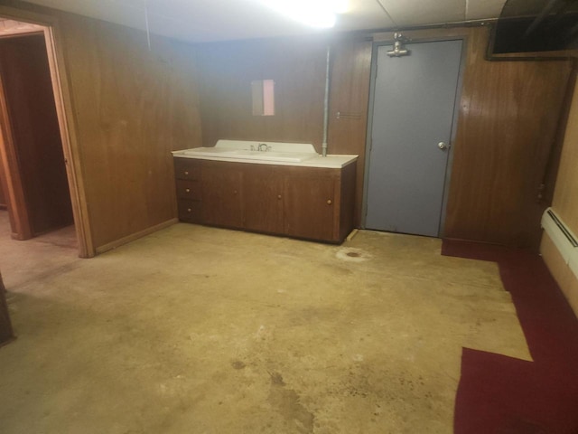 41 E Vista Blvd, Markesan, WI 53946 - finished basement featuring a sink