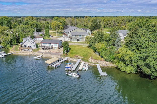 7134 N Tichigan Rd, Waterford, WI 53185 - bird's eye view of a forest and a nearby body of water