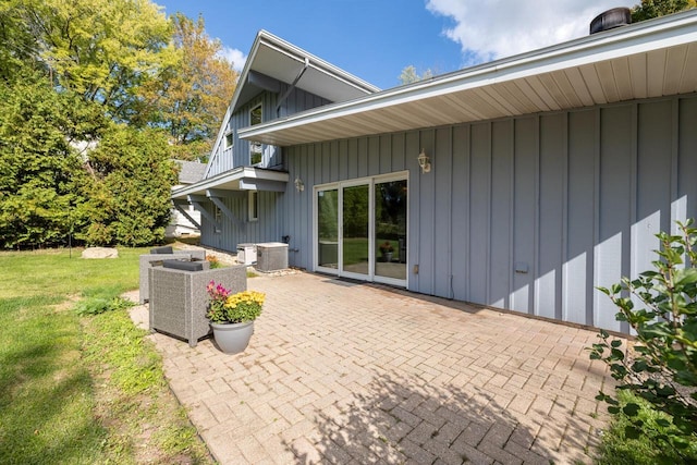 4705 Highland Park Dr, Slinger, WI 53086 - view of patio / terrace with central AC unit