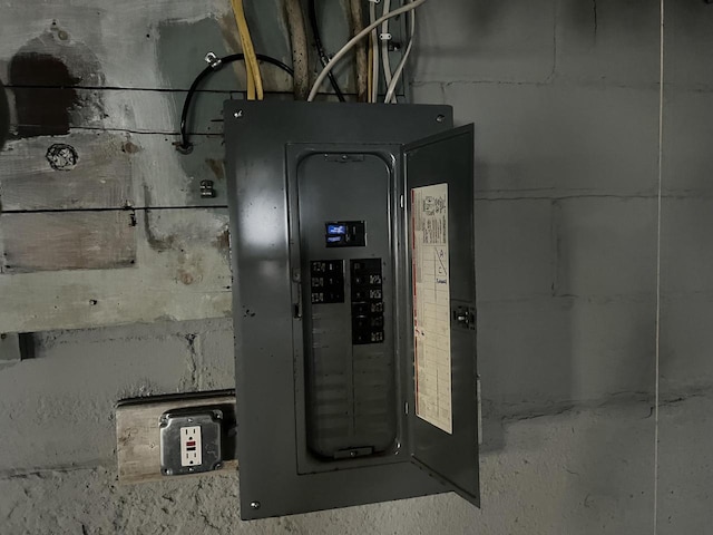 utility room featuring electric panel