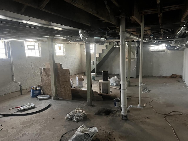 2757 N 11th Ln, Milwaukee, WI 53206 - basement with stairway