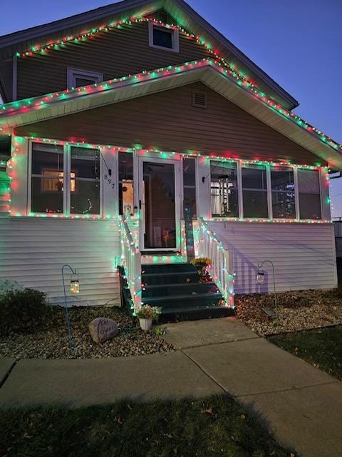 view of front of home