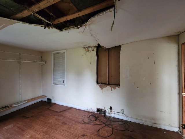 interior space featuring hardwood / wood-style floors