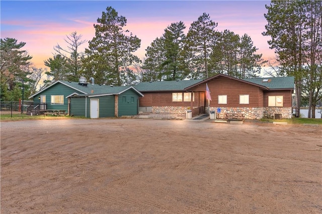 view of ranch-style house