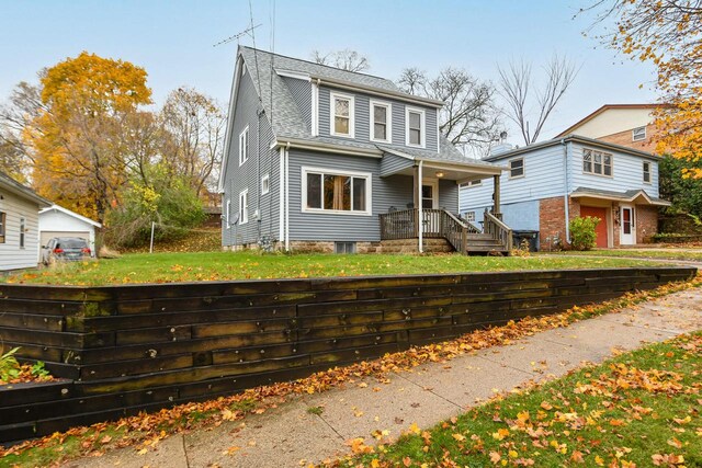 front of property with a porch