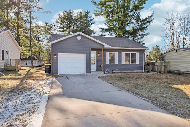 ranch-style house with a garage