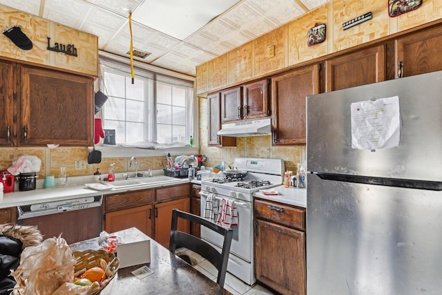 kitchen featuring sink and appliances with stainless steel finishes