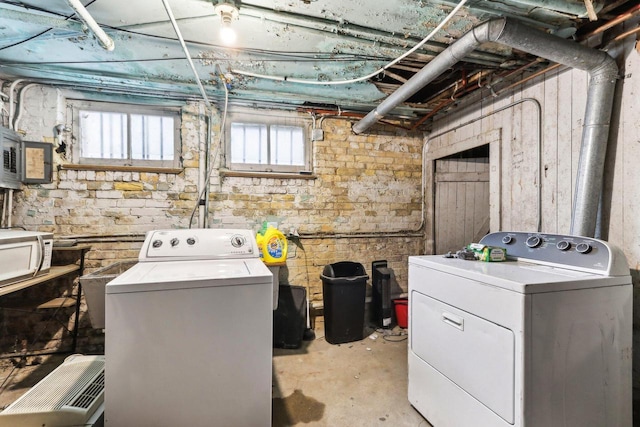 laundry area featuring washer and dryer