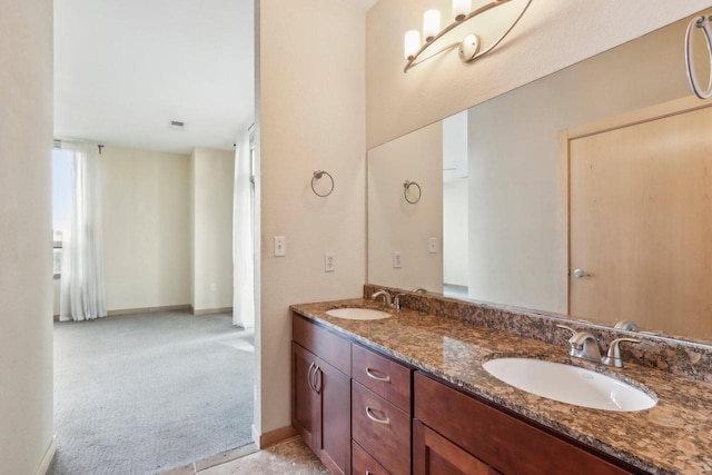 bathroom with vanity