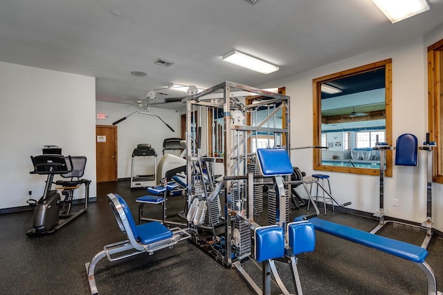 view of exercise room