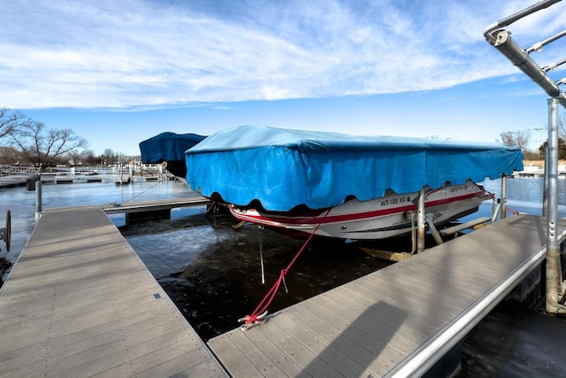 view of dock