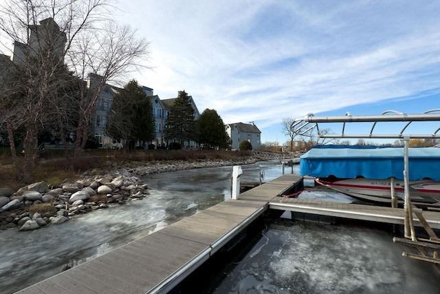 view of dock