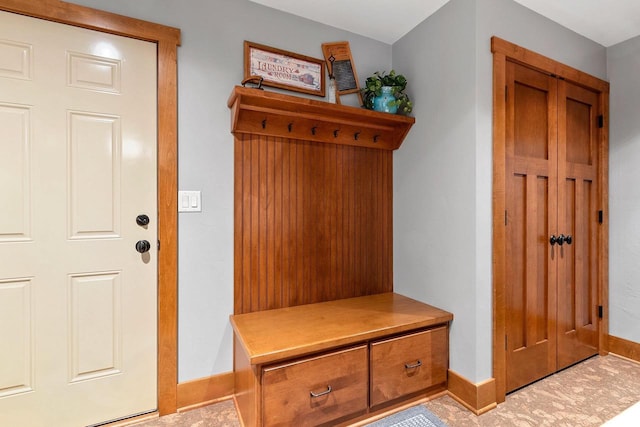 view of mudroom