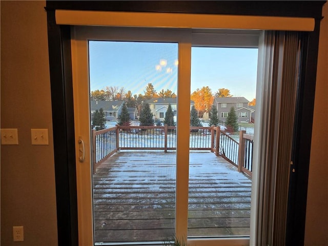 doorway to outside featuring a wealth of natural light