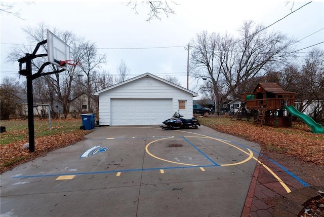 307 W Humbird St, Rice Lake, WI 54868 - view of basketball court with a playground