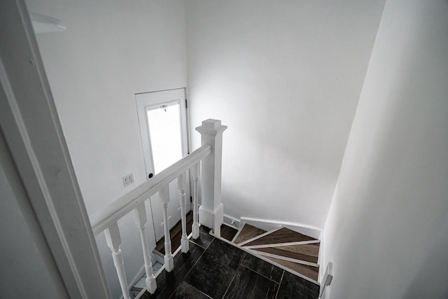 view of stairway