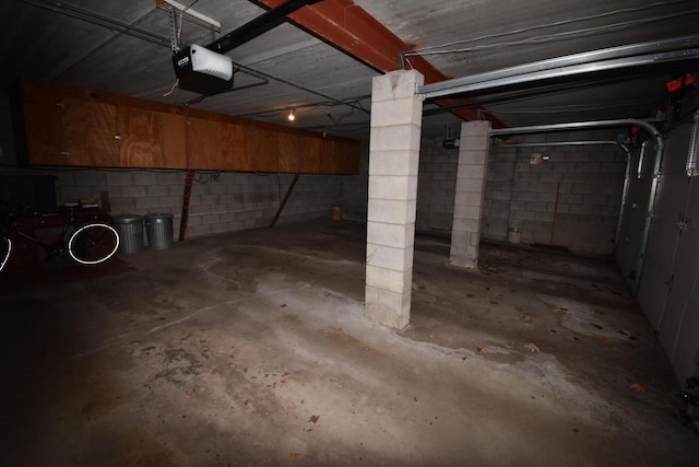 view of basement