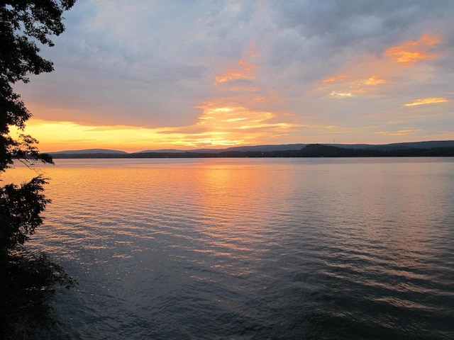 property view of water with a mountain view