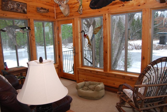 view of sunroom / solarium