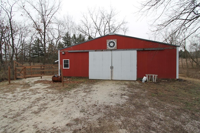 view of outbuilding