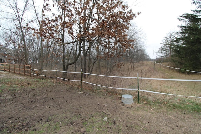 view of yard featuring a rural view