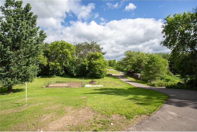 surrounding community featuring a lawn