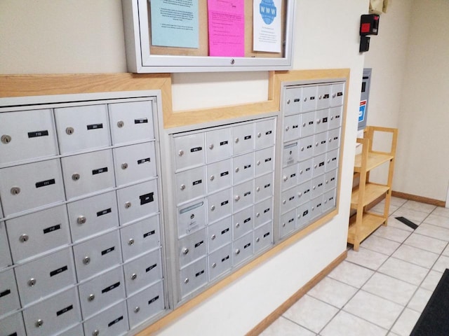 exterior space featuring a mail area