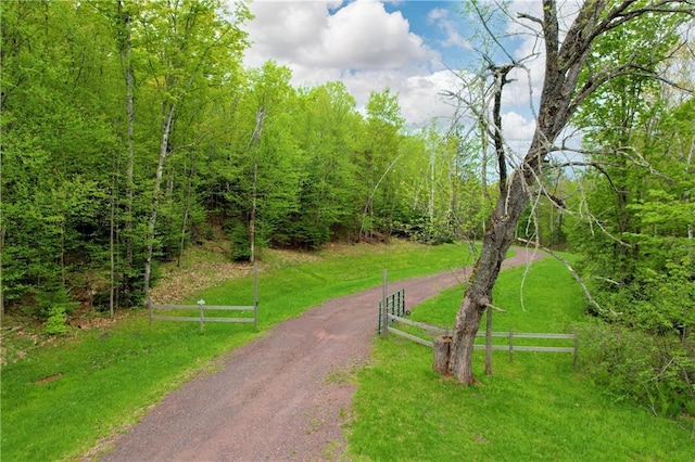 view of home's community featuring a yard