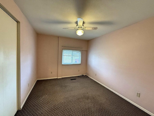 637 N Wright Rd, Janesville, WI 53546 - spare room with ceiling fan and carpet floors