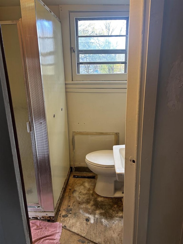 bathroom featuring toilet