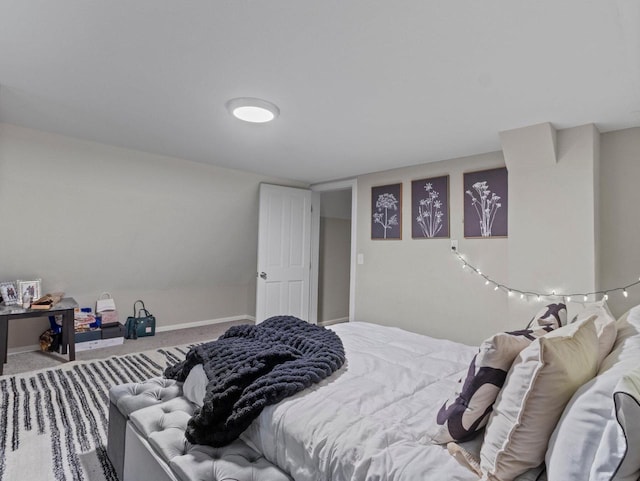 bedroom with carpet flooring