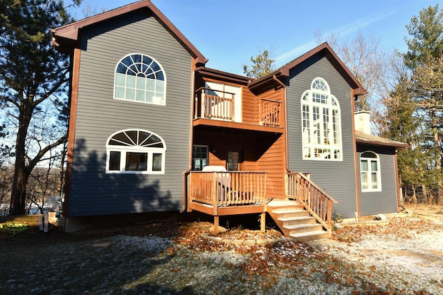 exterior space featuring a balcony