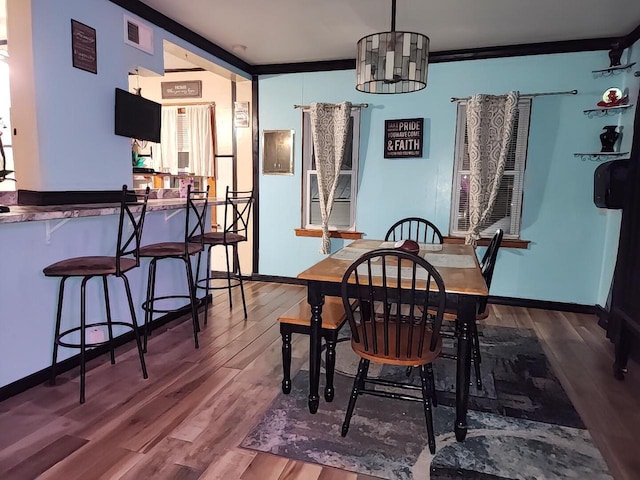 dining room featuring hardwood / wood-style floors