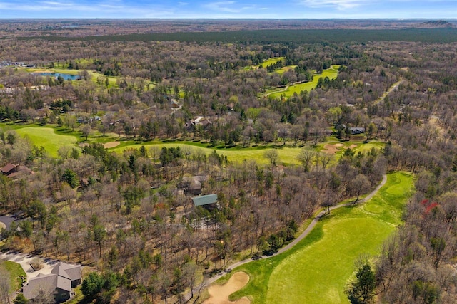 458 Pro Trl, Nekoosa, WI 54457 - aerial overview of property's location featuring a local golf course and a forest